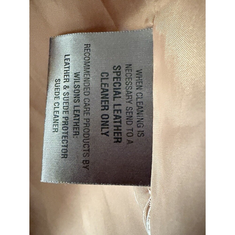 Wilsons Leather Jacket Men XXL Tan Suede Button Western 70’s Rock Retro Pockets - Picture 10 of 16